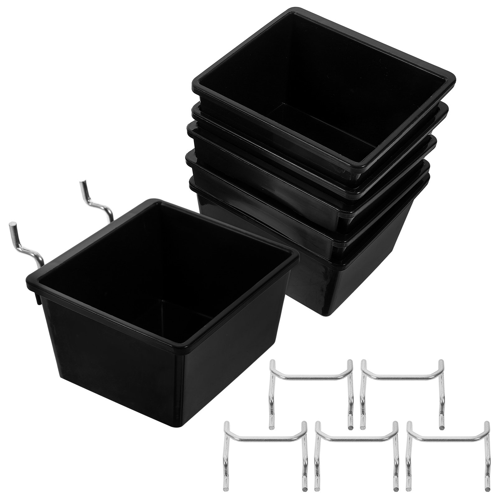 Home Improvement Binford Tools - 6 sets Pegboard-bakken, plastic opbergmanden, heavy-duty
