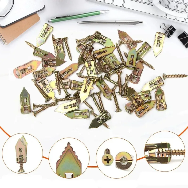 Drywall Anchor Screw - 20/50/100 Stuks Zelfborende Gipsplaten Ankers Met