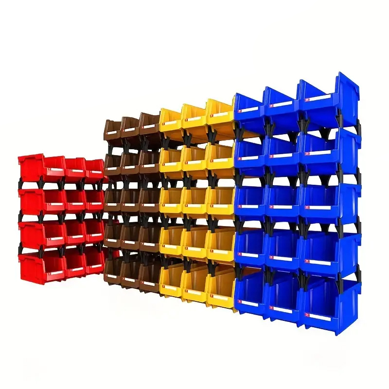 Home Improvement Binford Tools - 12 stuks stapelbare gereedschapsopslagbak, hardware-classificatiekoffer voor