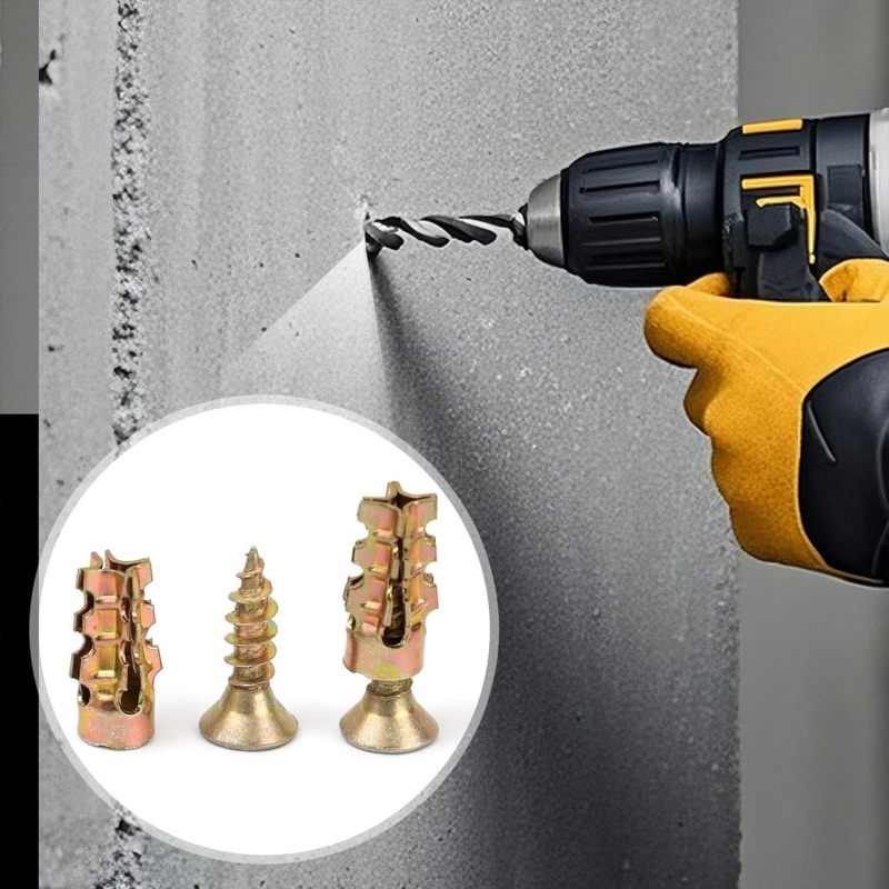 50/100PC Steen Uitbreidingssch - Drywall Anchor Screw recensie en prijs