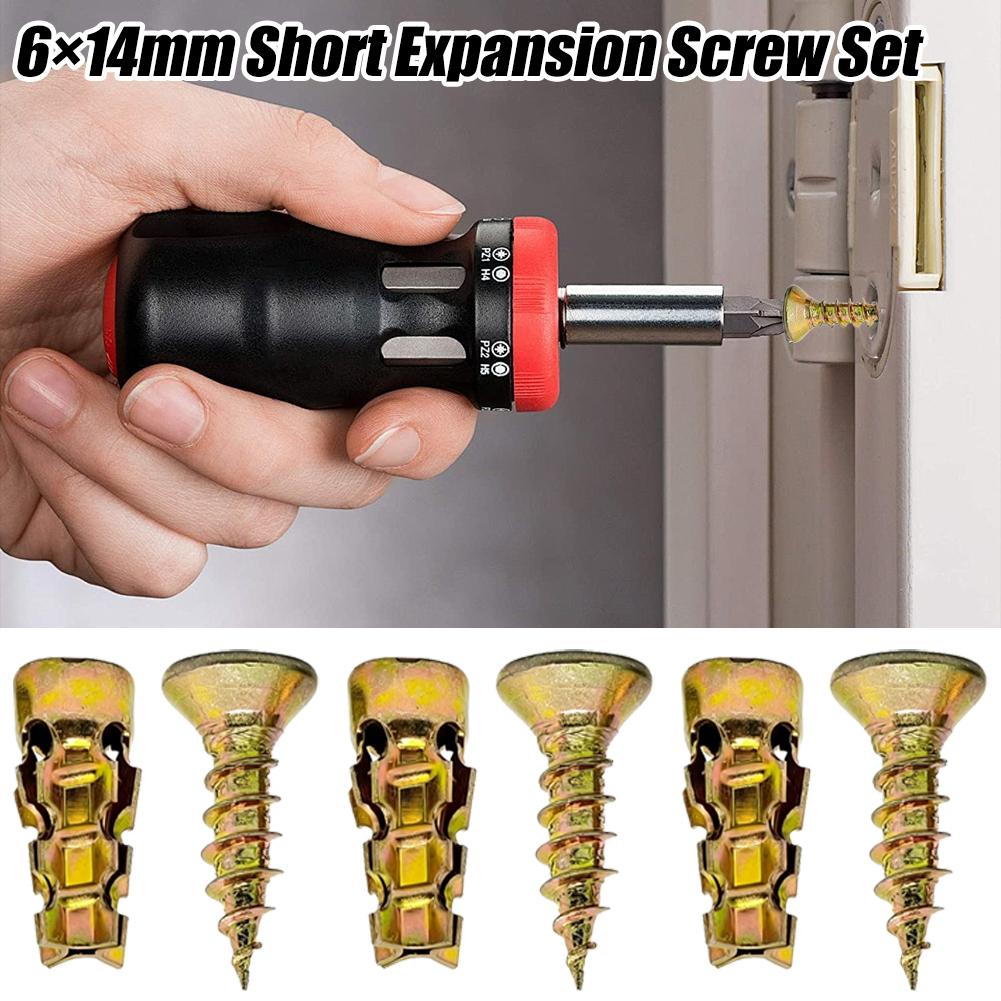 100 stuks 6*14mm Deur Scharnie - Drywall Anchor Screw recensie en prijs