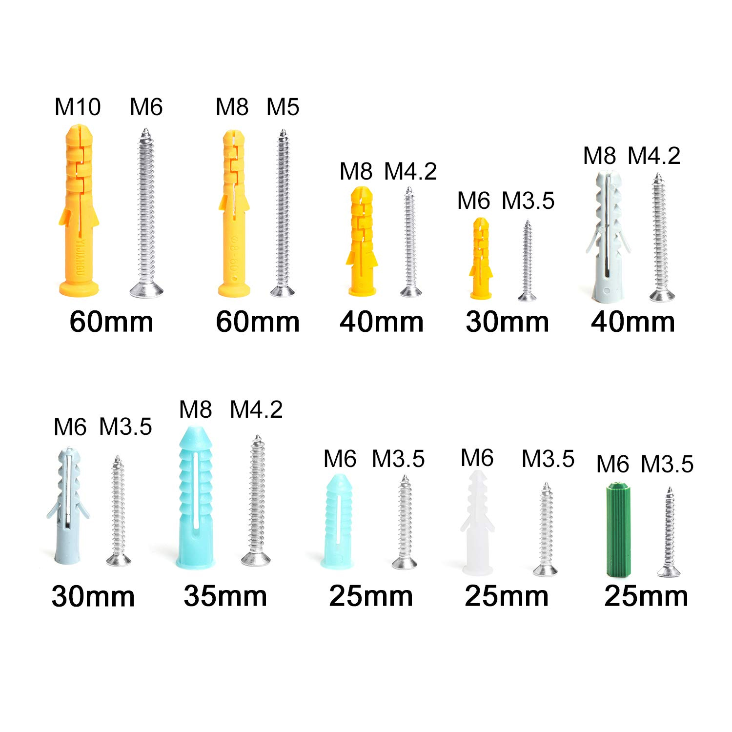 482 Stks/set Plastic Uitbreidi - Drywall Anchor Screw recensie en prijs