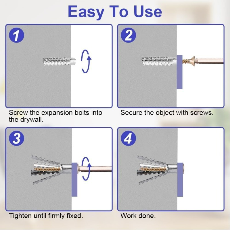 Zwaarbelastbare stalen wandank - Drywall Anchor Screw recensie en prijs