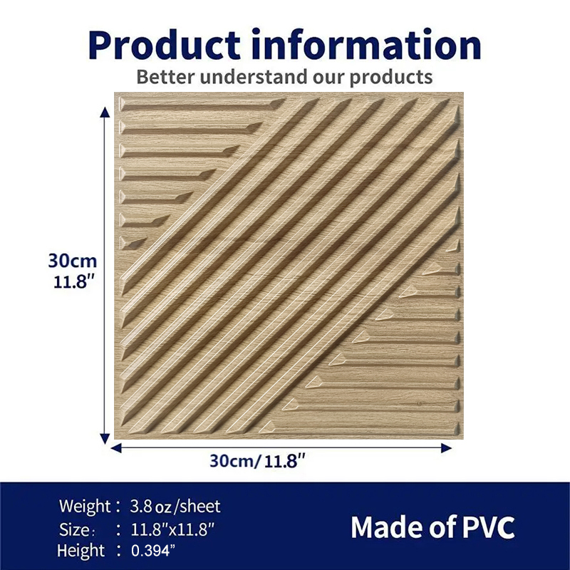 12 stuks 3D-wandpaneel 30x30cm - Home Improvement K&B Construction recensie en prijs
